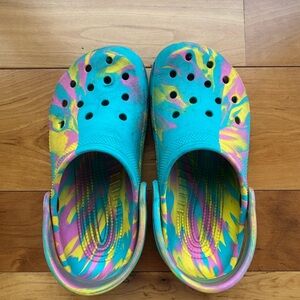 Colorful Marble Tie Dye Kids Clogs- unisex